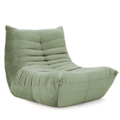 Vesgantti Bodensofa Lounge Lazy Sofa Bequeme Cloud Couch aus Wildlederimitat mit Hochdichter Schaumfüllung Flexibles Bean Bag Sofa für Wohnzimmer & Schlafzimmer, Grün Vesgantti Bodensofa Lounge Lazy Sofa Bequeme Cloud Couch aus Wildlederimitat mit Hochdichter Schaumfüllung Flexibles Bean Bag Sofa für Wohnzimmer & Schlafzimmer, Grün von Vesgantti