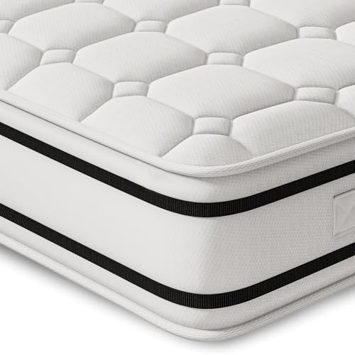 Vesgantti H4 20cm Höhe Matratze 140x200cm Orthopädische 7-Zonen-Tonnen-Taschenfederkern-Matratze Öko-Tex Zertifiziert Mittelfest Taschenfederkernmatratzen Kaltschaummatratze von Vesgantti