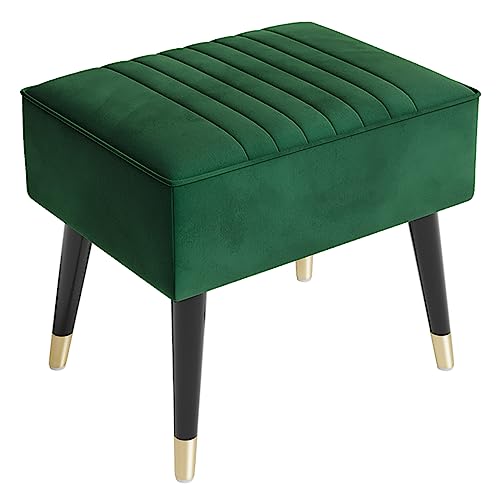 Vesgantti Sitzhocker, Ottomanischer Fußhoker aus Samt, Hocker für Relaxsessel Lehnstühle Vintage Retro Sessel Polstersessel, Ottomane für Wohnzimmer von Vesgantti