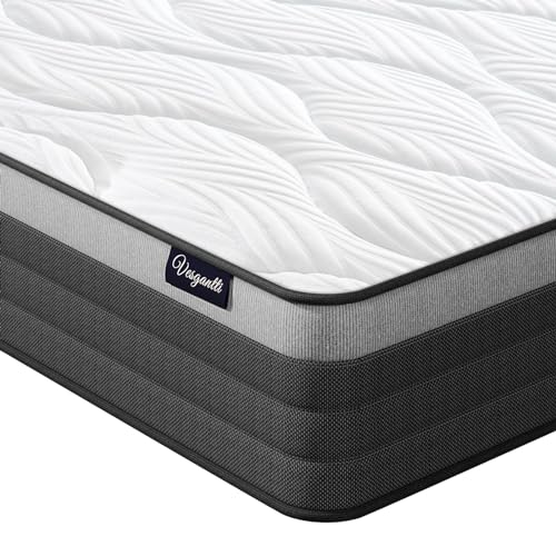 Vesgantti Matratze 120x200 Federkernmatratze 7-Zonen Taschenfederkernmatratze 26cm Tonnentaschenfederkernmatratze Mittelfeste Orthopädischem Boxspring Mattress (H3, Tight-top 26cm) von Vesgantti