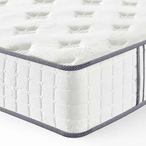 Vesgantti Matratze H3 höhe 24cm 140x190 Mittelfest Tonnentaschenfederkernmatratze Öko-Tex Zertifiziert Orthopädische 7 Zonen Komfort Memoryfoam Taschenfederkernmatratzen von Vesgantti