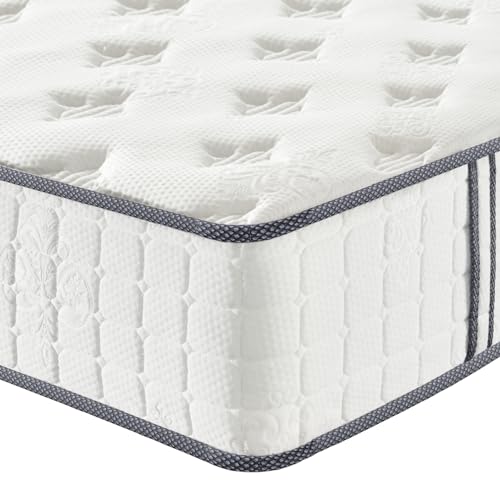 Vesgantti Matratze H3 höhe 24cm 140x200 Mittelfest Tonnentaschenfederkernmatratze Öko-Tex Zertifiziert Orthopädische 7 Zonen Komfort Memoryfoam Taschenfederkernmatratzen von Vesgantti