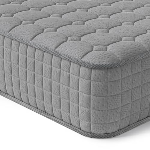 Vesgantti Matratze 80x190 7-Zonen Federkernmatratze 24cm Taschenfederkernmatratze Mittelfeste Orthopädischem Tonnentaschenfederkernmatratze (H3-grau, Tight-top 24cm) von Vesgantti