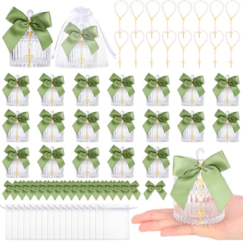 Vesici Mini-Weihwasserflaschen, Behälter, 86 ml, katholische Glas-Taufgeschenke, christlicher Wasserbehälter mit Kreuz, Organza-Beutel, Schleife, für Gäste, Kommunion, Kirche, Hochzeit, Taufe, 20 Vesici Mini-Weihwasserflaschen, Behälter, 86 ml, katholische Glas-Taufgeschenke, christlicher Wasserbehälter mit Kreuz, Organza-Beutel, Schleife, für Gäste, Kommunion, Kirche, Hochzeit, Taufe, 20 von Vesici