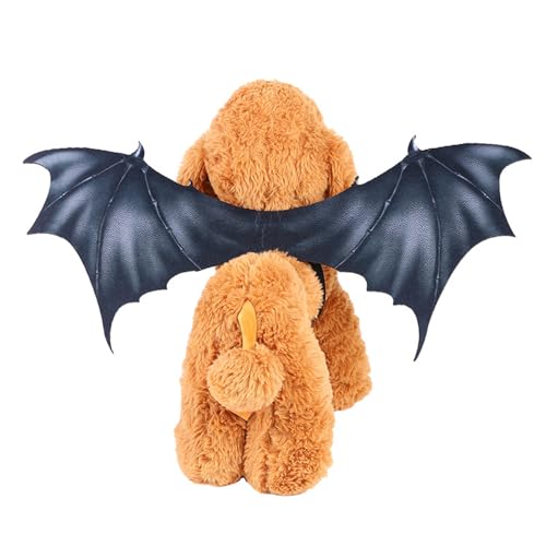 Vesidoloy Halloween-Kostüme für Hunde, Halloween-Party, Fledermausflügel, kreatives Outfit, festliche Cosplay-Requisiten für Haustiere, Welpen, Festival, Party, Club, Outdoor Vesidoloy Halloween-Kostüme für Hunde, Halloween-Party, Fledermausflügel, kreatives Outfit, festliche Cosplay-Requisiten für Haustiere, Welpen, Festival, Party, Club, Outdoor von Vesidoloy