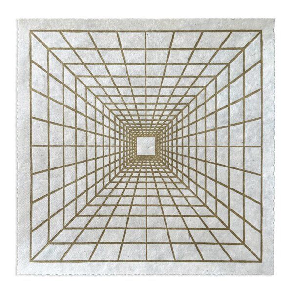 Veskor Cassiopeia INTO THE VOID Linoldruck | 22 × 22 cm | Gold auf Naturweiß Veskor Cassiopeia INTO THE VOID Linoldruck | 22 × 22 cm | Gold auf Naturweiß von Veskor Cassiopeia