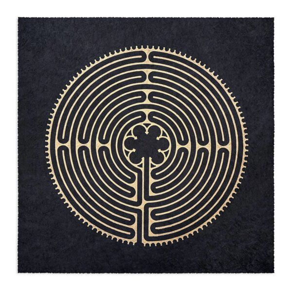Veskor Cassiopeia LABYRINTH VON CHARTRES der Kathedrale Notre-Dame Linoldruck | 40 × 40 cm | Gold auf Schwarz Veskor Cassiopeia LABYRINTH VON CHARTRES der Kathedrale Notre-Dame Linoldruck | 40 × 40 cm | Gold auf Schwarz von Veskor Cassiopeia
