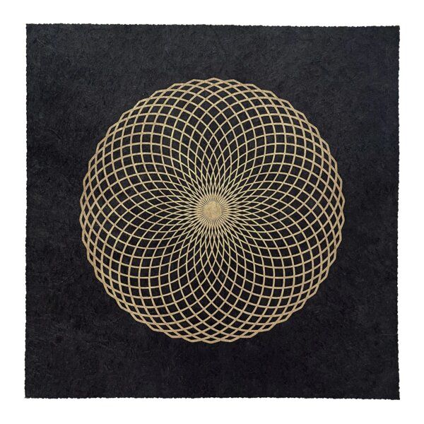 Veskor Cassiopeia LOTUS DES LEBENS Heilige Geometrie Linoldruck | 40 x 40 cm | Gold auf Schwarz Veskor Cassiopeia LOTUS DES LEBENS Heilige Geometrie Linoldruck | 40 x 40 cm | Gold auf Schwarz von Veskor Cassiopeia
