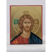 Ikone Des Herrn Jesus Christus, Handgemachte Auf Holz von VesnasCollection
