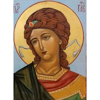 Ikone Erzengel Gabriel Handgemachte Mit Ei Tempera Auf Holz Ikone Erzengel Gabriel Handgemachte Mit Ei Tempera Auf Holz von VesnasCollection