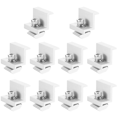 10er-Pack Solarmodul-Z-Clips zur Montage, Aluminium-Endklemmen für PVC-Systeme, 30 mm und einfach zu installieren 10er-Pack Solarmodul-Z-Clips zur Montage, Aluminium-Endklemmen für PVC-Systeme, 30 mm und einfach zu installieren von Vestamore