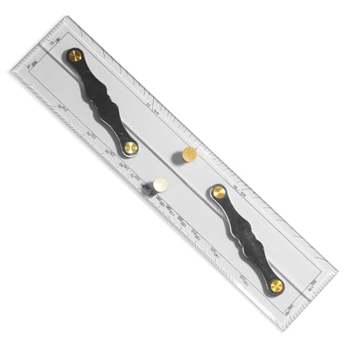 30,5 cm nautisches Parallel-Lineal, Marine-Diagramm-Trenner, hochwertiger Kunststoff für präzises Navigationsplotten und Segeln von Vestamore