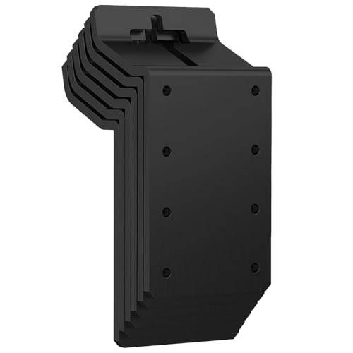 6 robuste Eisenhalterungen für T-Pfosten, Montagewinkel für Holzzaunbau, anpassbar für Gartenanwendungen 6 robuste Eisenhalterungen für T-Pfosten, Montagewinkel für Holzzaunbau, anpassbar für Gartenanwendungen von Vestamore