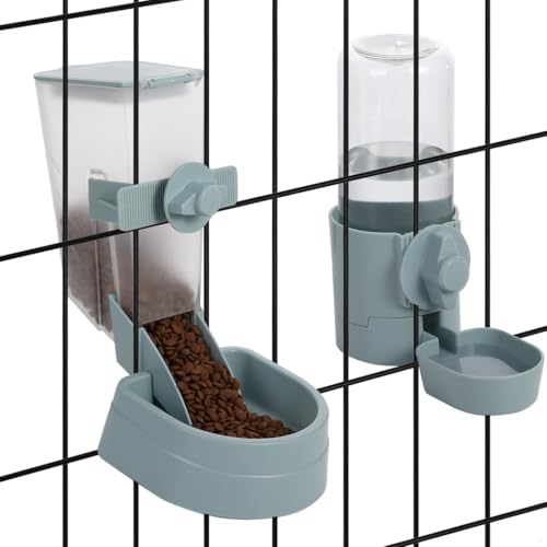 Automatischer Futter- und Wasserspender zum Aufhängen, 1 l Futterspender und 480 ml Bewässerung, Flaschennapf-Set für kleine Tiere wie Kaninchen, Frettchen und Katzen Automatischer Futter- und Wasserspender zum Aufhängen, 1 l Futterspender und 480 ml Bewässerung, Flaschennapf-Set für kleine Tiere wie Kaninchen, Frettchen und Katzen von Vestamore