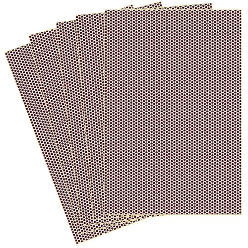 Vestamore 5 Blatt selbstklebendes Streichholz-Streichholzpapier, 30 x 20 cm, rotbraune Schlagblätter, leicht zu schneiden und zu kleben, für Streichholzhalter von Vestamore