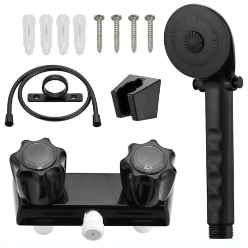 Vestamore Verstellbares Wohnmobil-Duschkopf-Set mit Schlauch, Wandhalterung und einfachem Installationsset von Vestamore