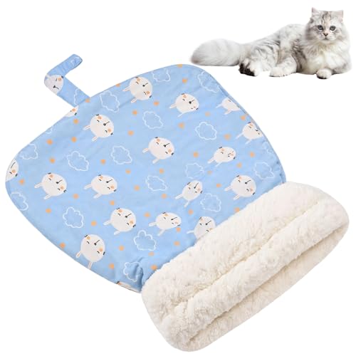 Vestamore Warmes Katzenbett - Weicher Plüsch-Schlafsack für Katzen und kleine Hunde, misst 54,9 x 45 cm. Selbstwärmendes, temperaturschließendes Design für gemütliche Nutzung im Innenbereich im Winter von Vestamore