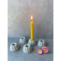 Mini Beton Kuchen. 5Er Set. Gugelhupf. Kerzenhalter, Kerzenständer Mini Beton Kuchen. 5Er Set. Gugelhupf. Kerzenhalter, Kerzenständer von VestarDesign