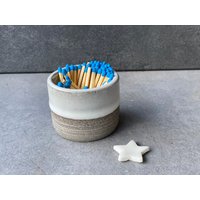 Streichholzhalter Mit Anzündefläche. Streichhölzer - Aufbewahrung. Keramik. Höhe 3, 5 cm von VestarDesign