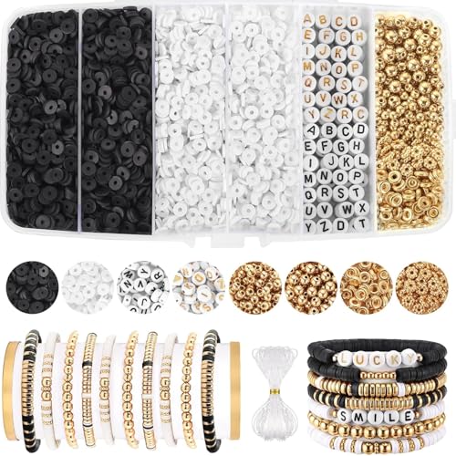 Perlen für Armbänder 6mm Armbänder Selber Machen Set (Stil 1) von Veszoen