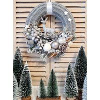 Türkranz, Winterkranz Mit Hirsch, Weihnachtskranz Türkranz, Winterkranz Mit Hirsch, Weihnachtskranz von VetasWunderWelt