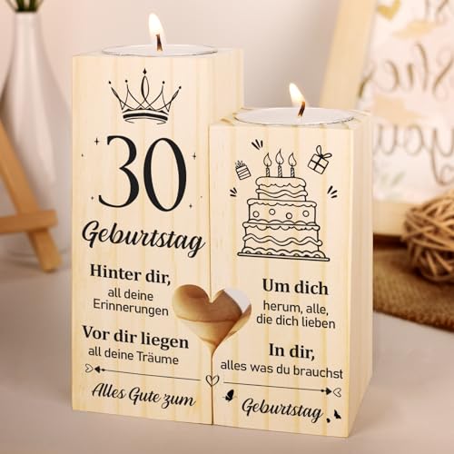 30 Geburtstag Frau Mann, Geschenke zum 30. Geburtstag - AKerzenständer aus Holz, 30. Geburtstag für Vater, Mutter, Freunde, Ehemann, Ehefrau, 30. Geburtstag Geschenkideen，Vetbuosa ，1994 von Vetbuosa