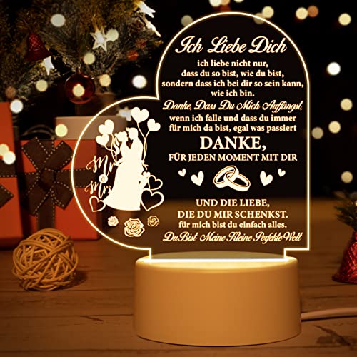 Vetbuosa Jahrestag Geschenk für ihn, Geschenke für Freundin, Partner Geschenke, Jahrestag Geschenk für Sie, Ich Liebe Dich Geschenke für Männer, Geschenk für Ehefrau - Acryl Nachtlampe Vetbuosa Jahrestag Geschenk für ihn, Geschenke für Freundin, Partner Geschenke, Jahrestag Geschenk für Sie, Ich Liebe Dich Geschenke für Männer, Geschenk für Ehefrau - Acryl Nachtlampe von Vetbuosa