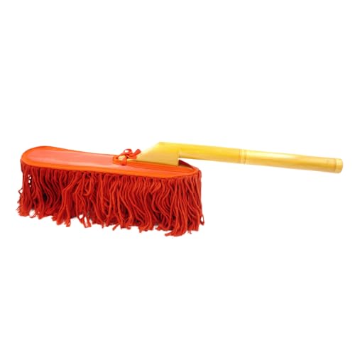 Car Duster California Style – Rot, 62cm, Baumwolle, Holzgriff, Waschbarer Reinigungskopf von Veteranicar