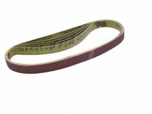 13mm x 457mm, Powerfeile Schleifbänder Schleifband, je 2 x K40-62-80-120-240, 10St 13mm, Black&Decker, z.B.BD 280/282 E, BD 290/292 E, DN 280/282 E von Veto