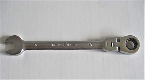 Ratschenschlüssel Gabelschlüssel Ringschlüssel mit Gelenk SW 10 mm, Stahl geschmiedet, 1 Stück, 10766 von Veto