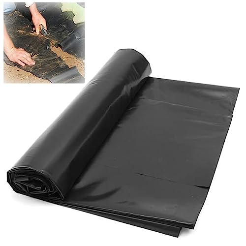 HDPE Dichtungsfolie Teichfolie Flexible Teichplane 0.12mm Fischteichfolie Gartenpoolmembran UV-beständiges Teichmembran Undurchlässige Schwimmteich Folie 1x1m 2x5m 3x6m 4x7m 8x10m 10x10m(Größe:1x4.0m) von Vetris
