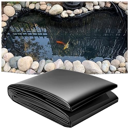 Teichfolie Aus Gummi 3x3m 4x5m 6x10m HDPE Teichfolien Witterungsbeständigkeit Gartenteich Teichplane Dichtungsfolie Gartenteichfolie Teichmembran Folie,Gartenlandschaftsbau, Pools(Größe:3x5m(9.8x16.4f von Vetris
