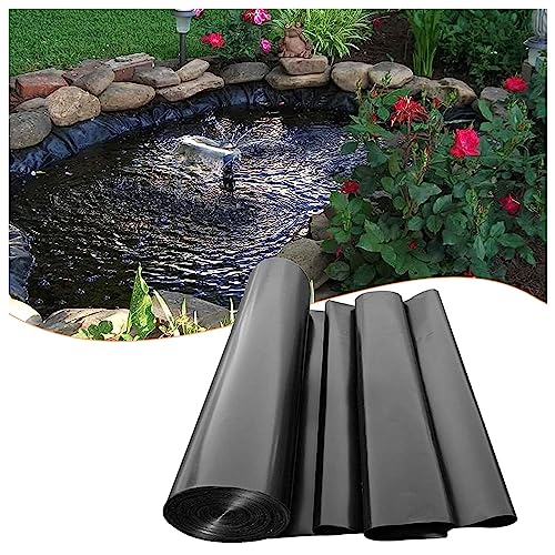 Teichfolie Aus HDPE Gummi, 2x12m 4x6m 5x9m 6x10m 8x12m 10x15m Dichtungsfolie Schwarz Teichplane Schwerlast Teichfolien Gartenteichfolie Für Kleine Teiche, Undurchlässig Folie Teichmembran ( Size : 2x1 von Vetris