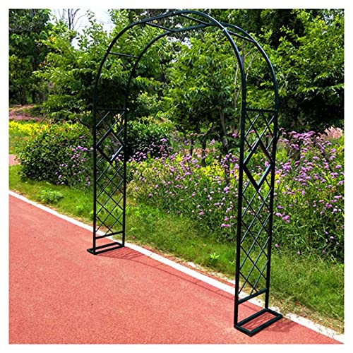Vetris Rosenbogen Aus Metall Stabil 140cm 180cm 220cm, Torbogen Rankgitter für Kletterpflanzen Garten Rankbogen Balkon Clematis Rose, Wetterbeständig Verzinkt Rosengestell, Grün von Vetris