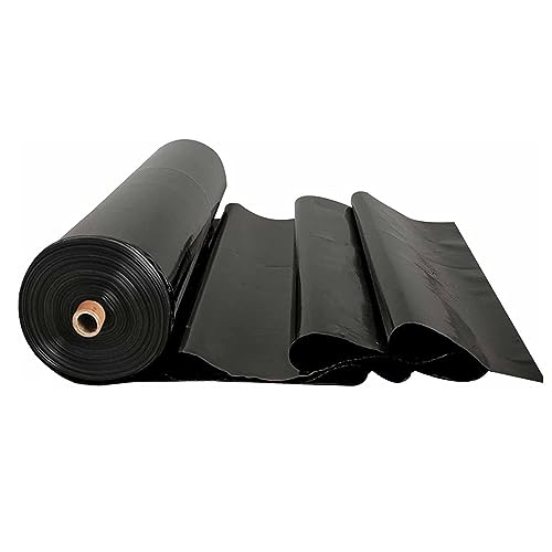 Vetris Teichfolien HDPE UV-beständiges Dichtungsfolie 0.12MM Teichplane Schwimmteich Folie Schwarz Teichmembran Fischteichfolie 2x5m 3x7m 4x10m 5x5m Für Wasser, Garten, Bachläufe(Größe:1x4.0m) von Vetris