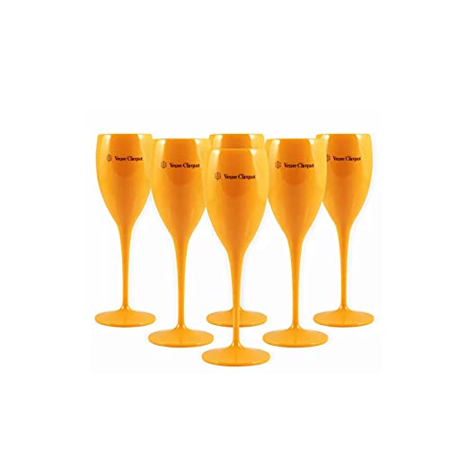 Veuve Clicquot Champagnergläser 6x Set Yellow Label Champagner Gläser von Veuve Clicquot