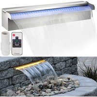 VEVOR Schwalldusche Pool Wasserfall Poolfontäne Led 17,7 x 4,5 x 3,1 Poolbrunnen 1,3 Wasserfontäne 0,87 Dekoration Gartenteich von Vevor