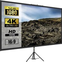 VEVOR 16:9 Beamer Leinwand Stativ 4K HD Projektionsleinwand Rolloleinwand Projektionsfläche 133x76cm Präsentationswand Höhe von 200-250cm einstellbar ideal für Heimkino Tagungen Hochzeiten Schulungen von Vevor