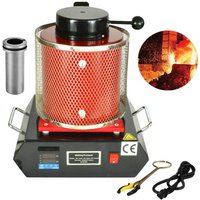 VEVOR Digitale Schmelzofen Maschine 180 W 2kg Automatischer Schmelzofen Schwarz Goldschmelzender Ofen Schmelzofen Elektrisch für Schmuck von Vevor