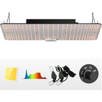 VEVOR 200W Dimmbar Pflanzenlampe 30x40x7.7cm LED Pflanzenlampe 544x Samsung 281B Vollspektrum 26000lm Lichtstrom Wachstumslampe 760nm Infrarot-Wellenlänge Pflanzenlicht Gewächshaus Anbauzelt Balkon von Vevor