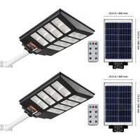 VEVOR 2PCS 800W LED Solar Straßenlaterne 1400LM Solar Bewegungsmelder Lampe Außen von Vevor
