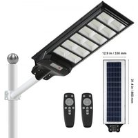 VEVOR 600 W Solar-Straßenleuchte, 1000 lm, LED-Solar-Flutlichter für den Außenbereich mit Infrarot-Fernbedienung, IP66 wasserdichte Sicherheits-Solar-Bewegungsmelder-Lampe für Garten, Hof, Haus, Weg, von Vevor