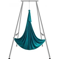 VEVOR Aerial Yoga Hängematte mit Yogarahmen 6 x 2,6 m, Grün Yoga Swing Air Fliegen, Yoga-Schaukel Hammock Swing 250 kg Max. Tragfähigkeit, inkl. Yoga-Socken & Fußpolster, Anti-Gravity-Übungen von Vevor