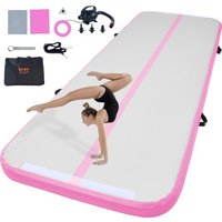 VEVOR Aufblasbare Gymnastikmatte Turnmatte, Air Matte Fitness Matte Pumpe Tumbling Matten 300 x 101 x 10 cm, Multifunktionale Tumbling-Matte Heimgebrauch/Fitnessstudio/Yoga/Cheerleading von Vevor