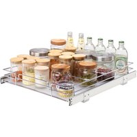 VEVOR Ausziehbares Gewürzregal Spülschrankregal Küchenschrank, 355 x 533 x 63,5 mm Schiebeschublade Waschbecken Stehend Gewürzregal Schranktür Schrank Organizer Unterschrankregal Spülschrank Mehrzweck von Vevor