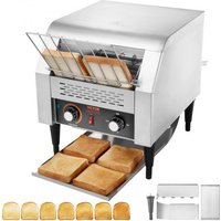 VEVOR Durchlauf-Toaster 1770 W Förderbandtoaster, Kettentoaster, Drei Einstellbare Modi 150 / 300 / 450 Scheiben pro Stunde, Kommerzieller Toaster Förderband Edelstal Restaurants, Bäckereien von Vevor