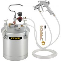 VEVOR 10 LFarbspritzpistole, 30 PSI Farbbehälter, Farbsprühsystem Lackhalter zum Auftragen von Wasserfarbe, Flecken, Lack, Lacken, feine Oberflächen für Innen- und Außenprojekte von Vevor