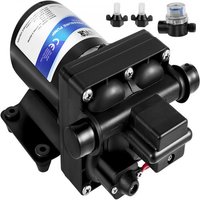 VEVOR 12 V Hochdruck-Membrane Wasserpumpe, 3 GPM Hochdruckmembran Wasserpumpe aus Polypropylen, Max. Druck 45 psi Wasserpumpe Selbstansaugend, mit Eingebautem Rückschlagventil, für Wohnwagen, Boot von Vevor