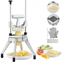 VEVOR Frittiermaschine 3/8 Zoll, Kartoffelschneider, Pommes-Schneidemaschine, zum Schneiden von Gemüse / Obst / Gurken / Kartoffeln / Zwiebeln / Pilz / Äpfeln von Vevor