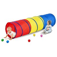 VEVOR Kinder-Spieltunnelzelt, Pop-Up-Kriechtunnel-Spielzeug für Babys oder Haustiere, zusammenklappbares Geschenk für Jungen und Mädchen, Spieltunnel für drinnen und draußen, Rot/Gelb/Blau, Mehrfarbig von Vevor